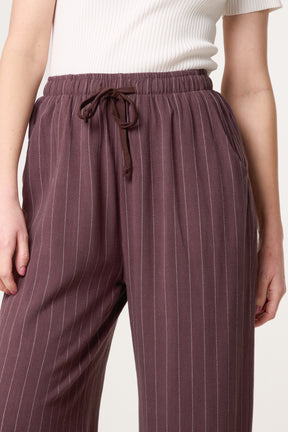 Pin Striped Elasticated Trousers