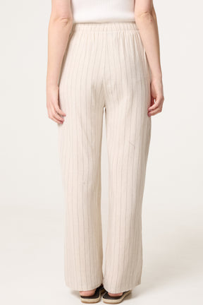 Pin Striped Elasticated Trousers