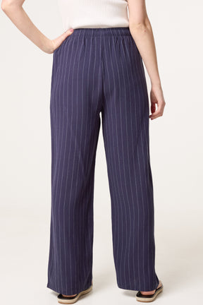 Pin Striped Elasticated Trousers