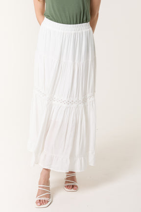Crochet Tiered Maxi Skirt