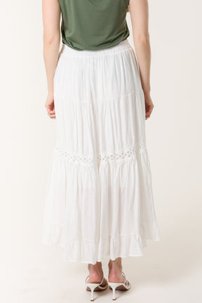 Crochet Tiered Maxi Skirt