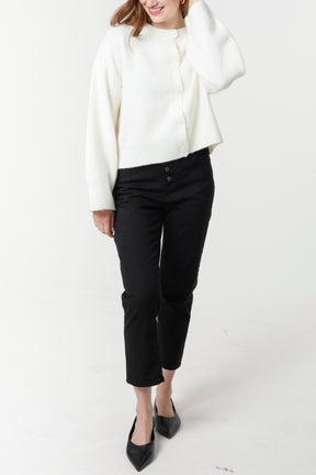Button Through Knit Cardigan