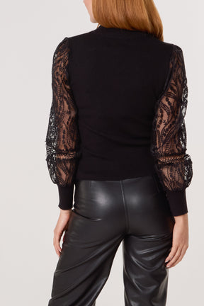 Mesh Sleeve Top