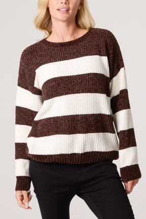 Stripe Textured Cosy Knit Jumper