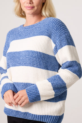 Stripe Textured Cosy Knit Jumper