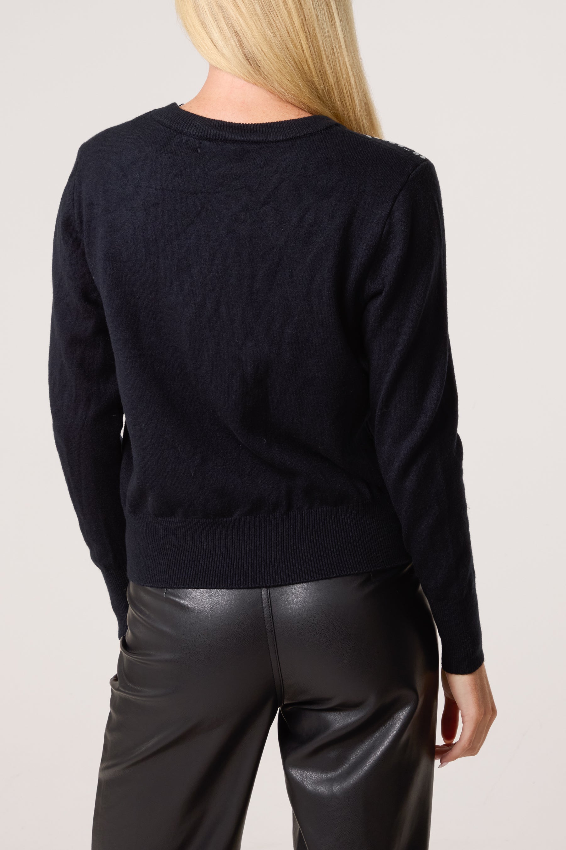 Sequin Crew Neck Knit Jumpers