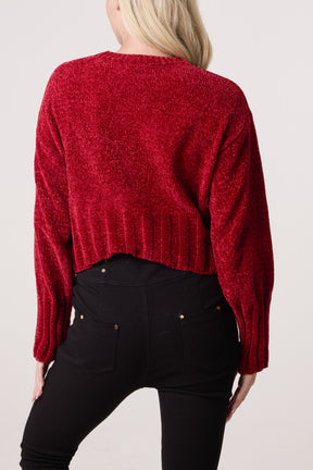 Soft Ribbed Cropped Edge Jumper