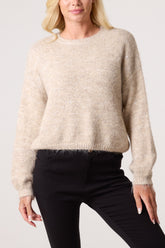 Sequin Embellished Knit Jumper