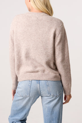 Embroidered School Bear  Knit Jumper