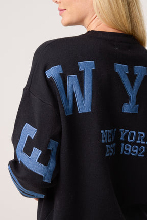 New York Crew Neck Fine Knit Jumper