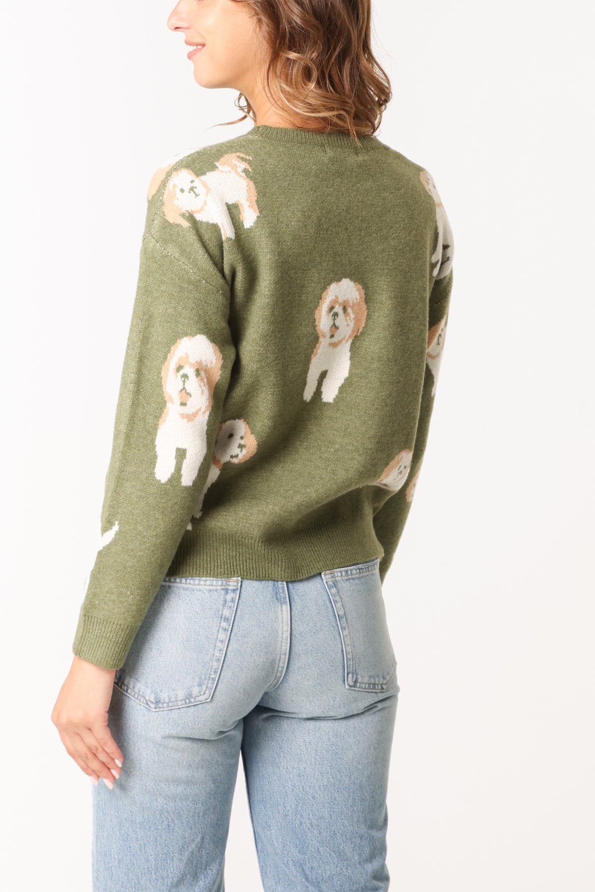 Jacquard Shih Tzu Dog Knitted Jumper