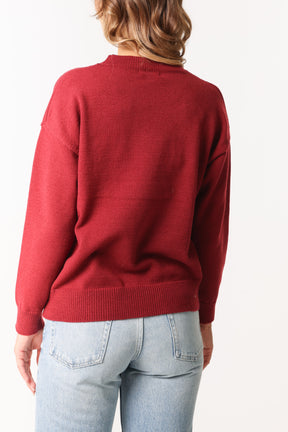 Jacquard Sweater Teddy Bear Jumper