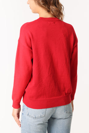 Jacquard Crew Neck Bear Jumper