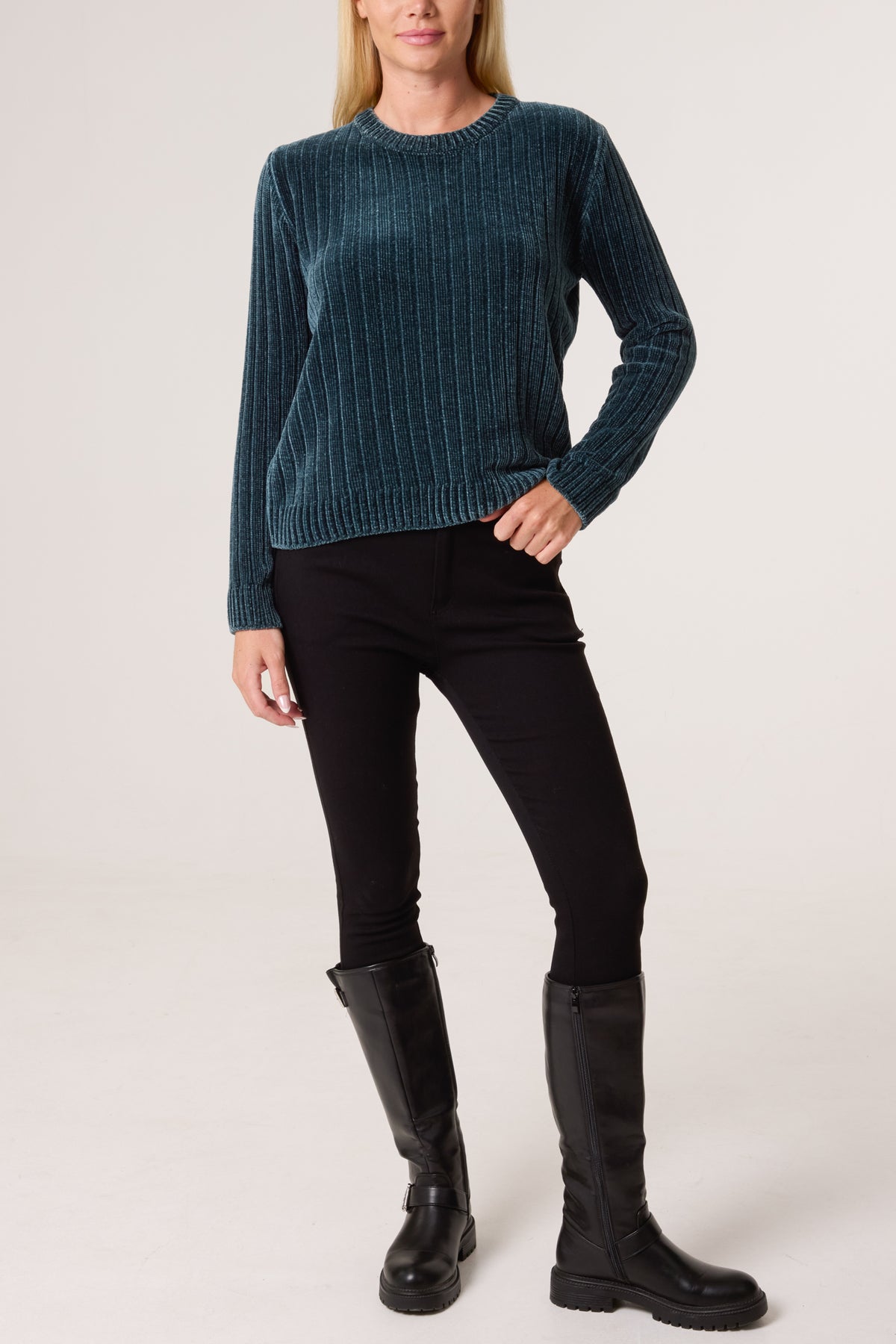 Chenille Ribbed Knit Jumper