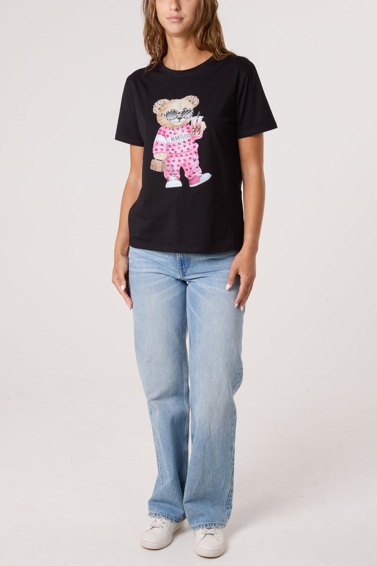 Embellished Shopping Bear T-Shirt
