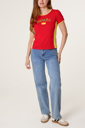 Espana Bling Football T-Shirt