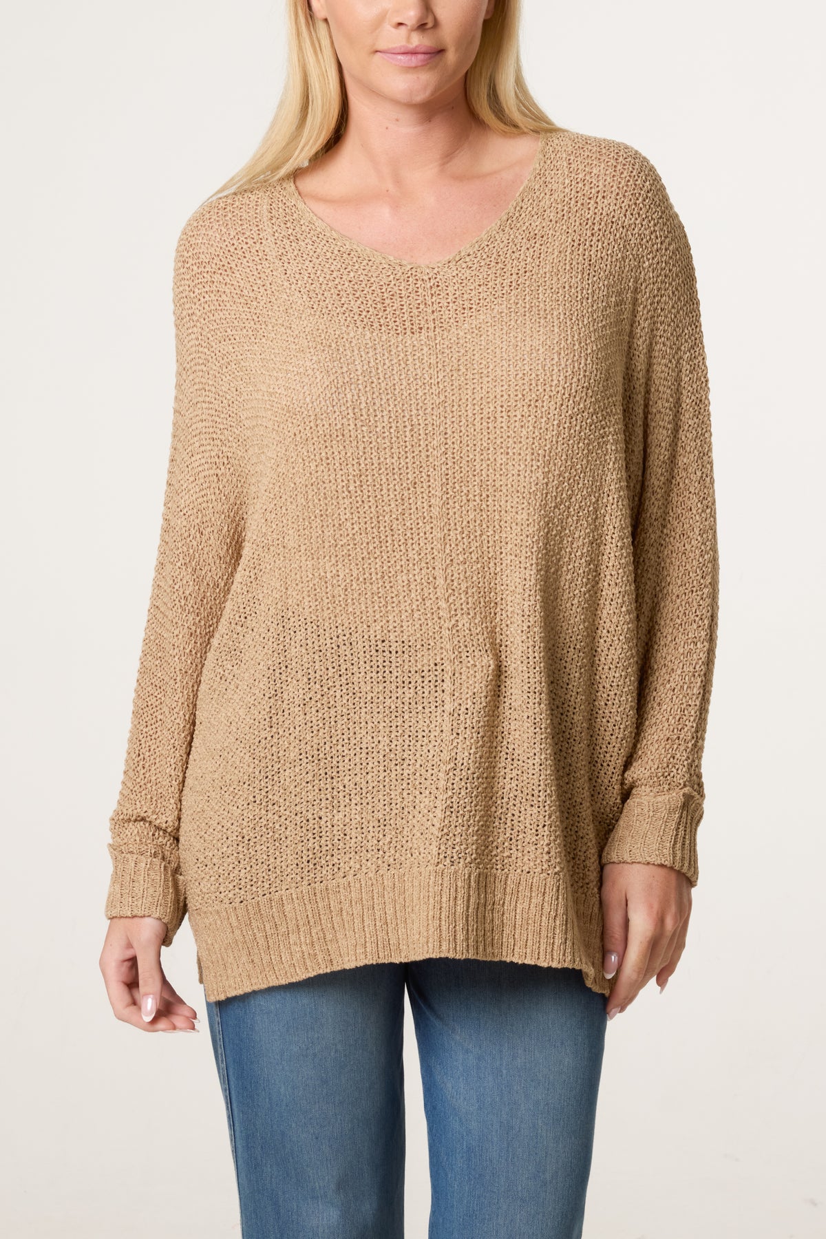 V-Neck Knit Jumper