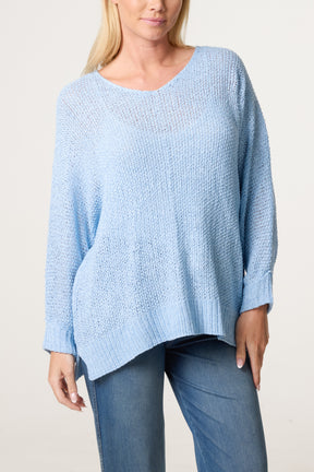 V-Neck Knit Jumper