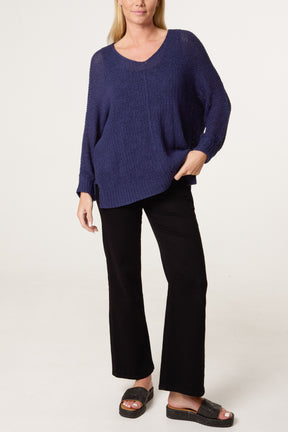 V-Neck Knit Jumper