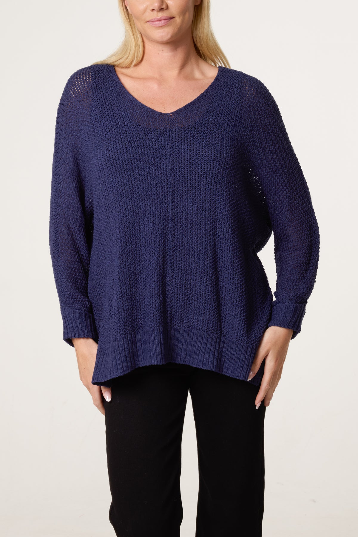 V-Neck Knit Jumper