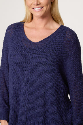 V-Neck Knit Jumper