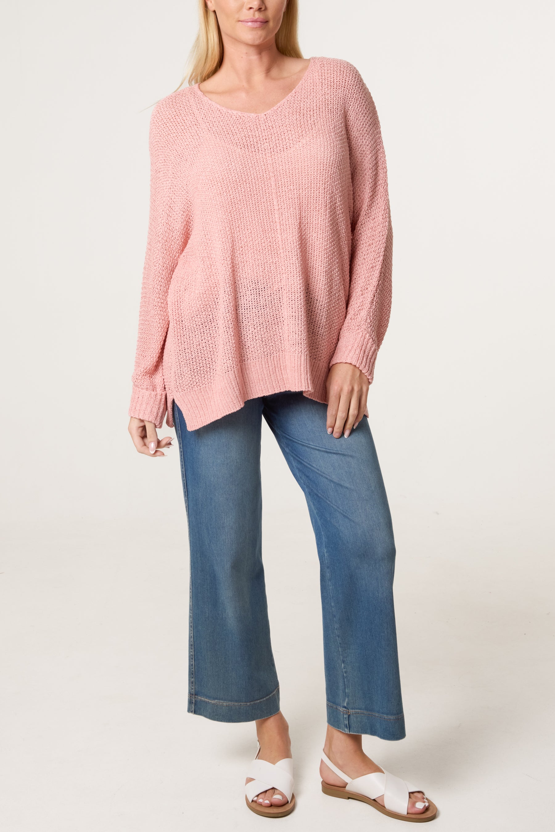 V-Neck Knit Jumper