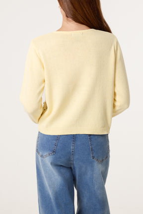 Knit Crochet Circles Cardigan