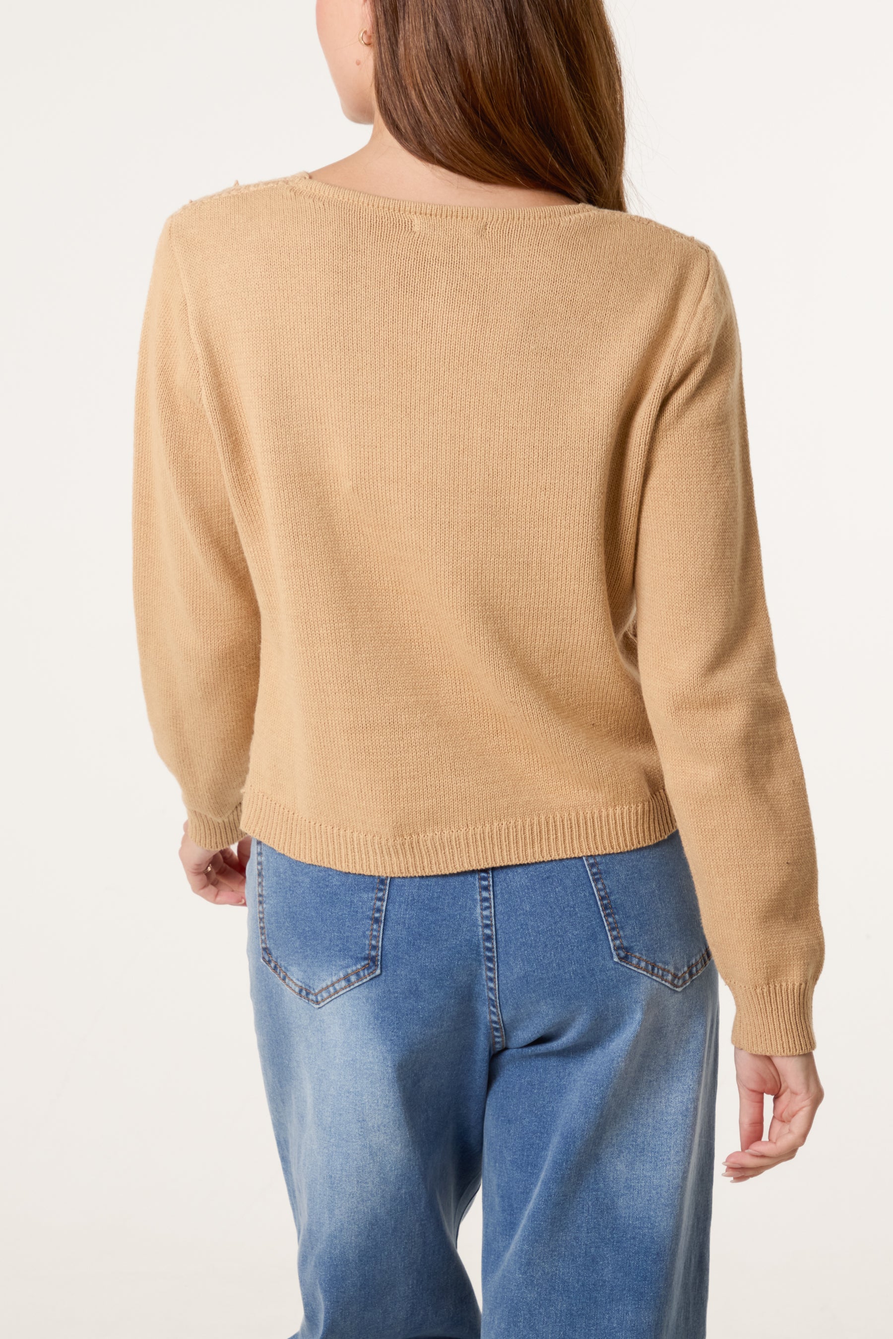 Knit Crochet Circles Cardigan