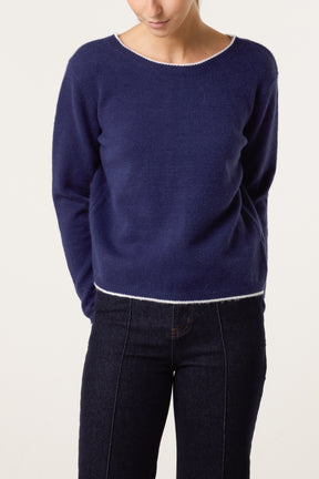 Back Gingham Bow Jumper