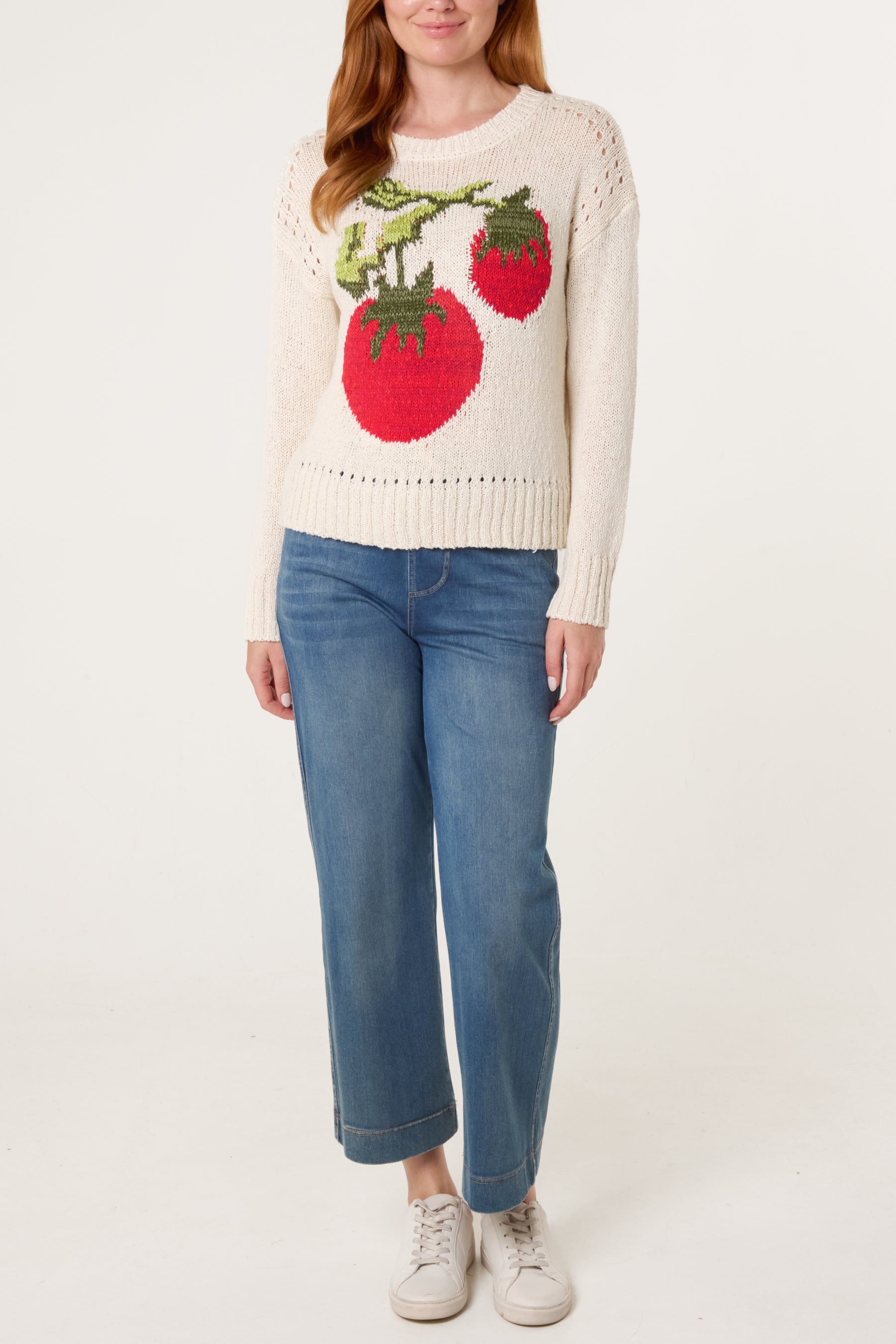 Tomato Knit Holes Jumper