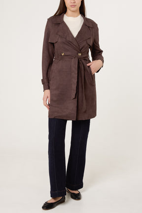 Classic Pointed Collar Trench Coat