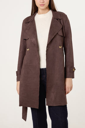 Classic Pointed Collar Trench Coat