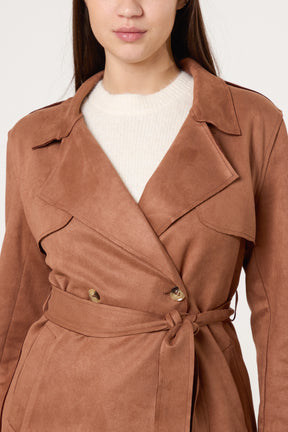 Classic Pointed Collar Trench Coat