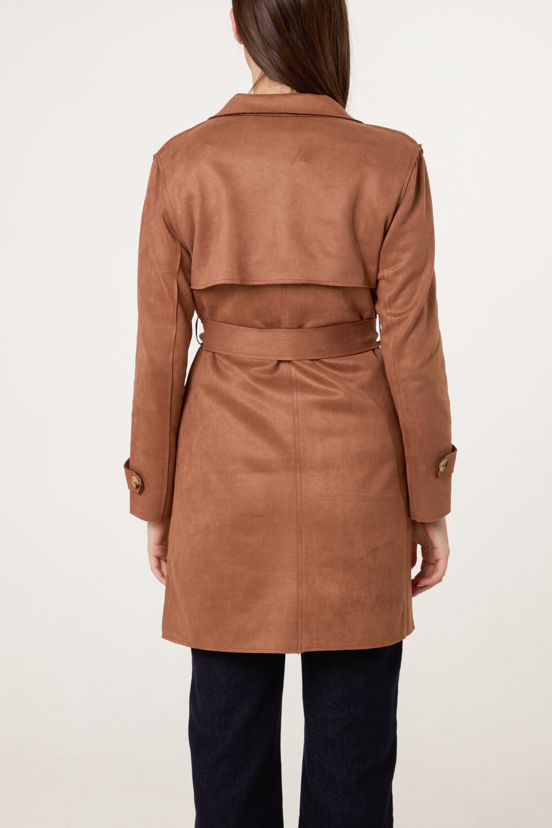 Classic Pointed Collar Trench Coat