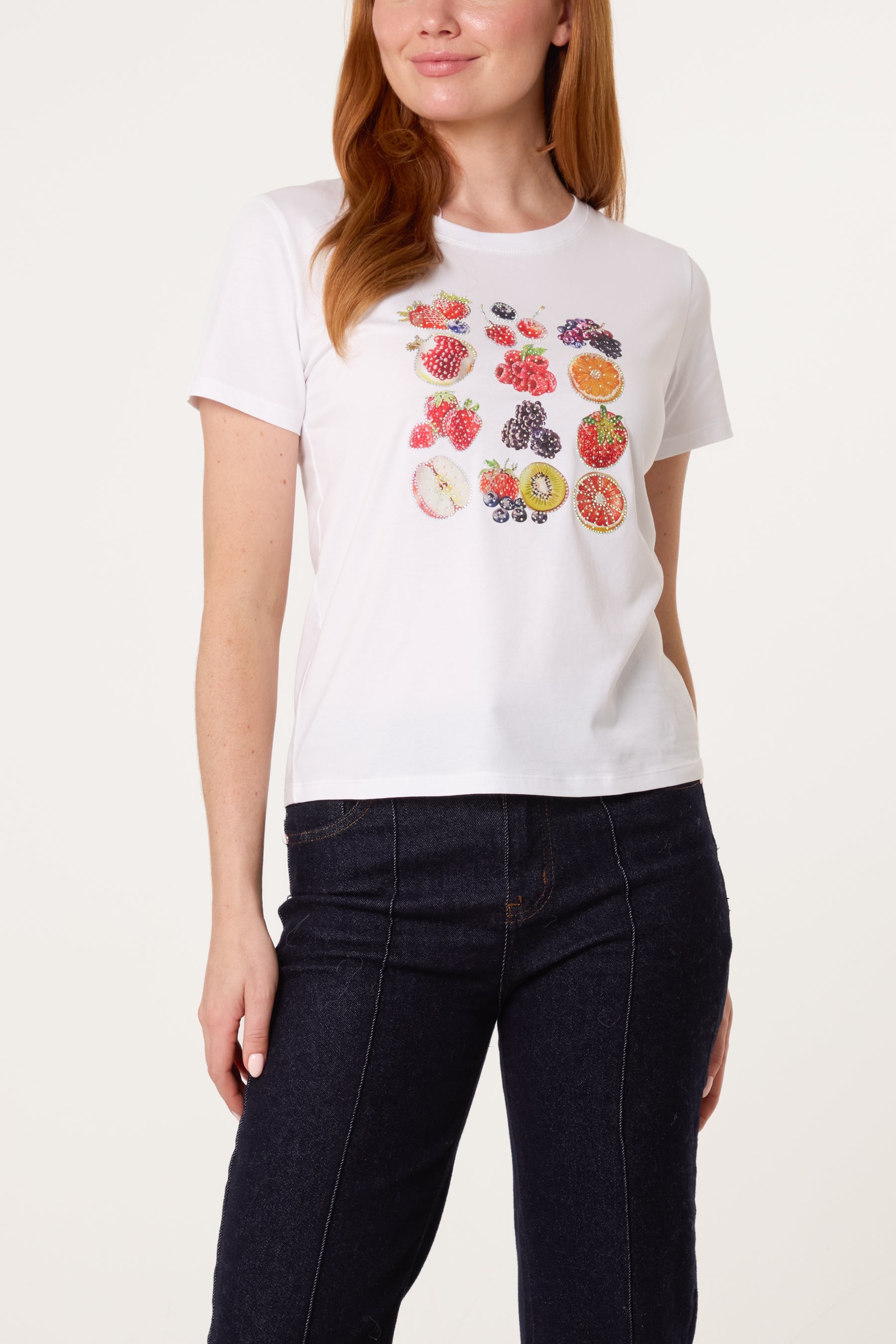 Embellished Fruit T-Shirt