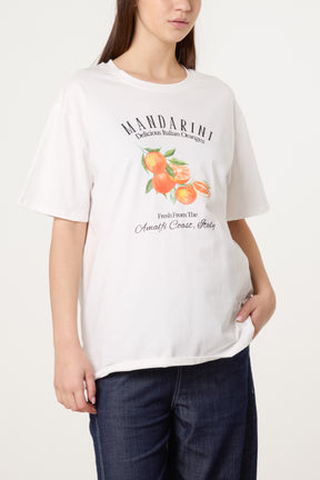 Amalfi Oranges Relaxed T-Shirt