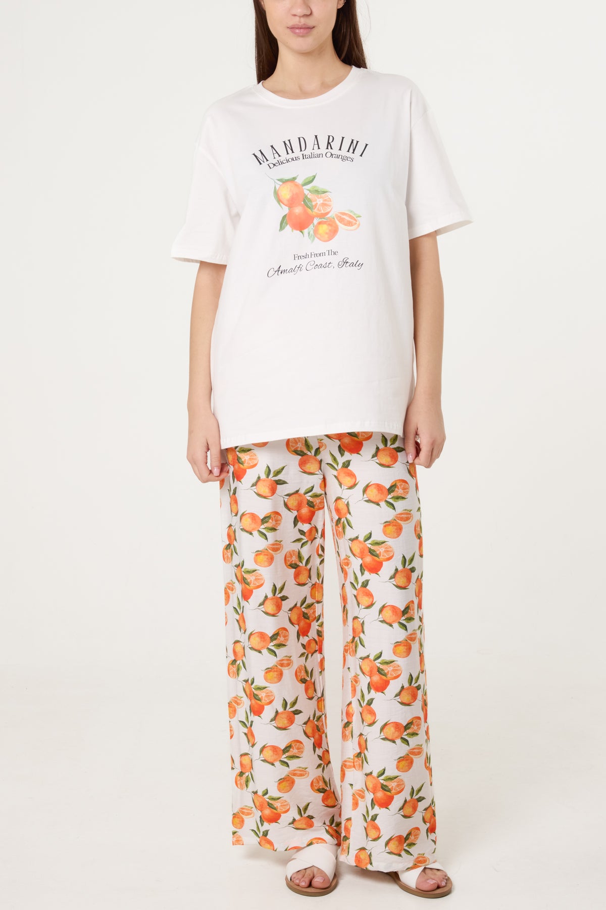 Amalfi Oranges T-Shirt & Trousers Set