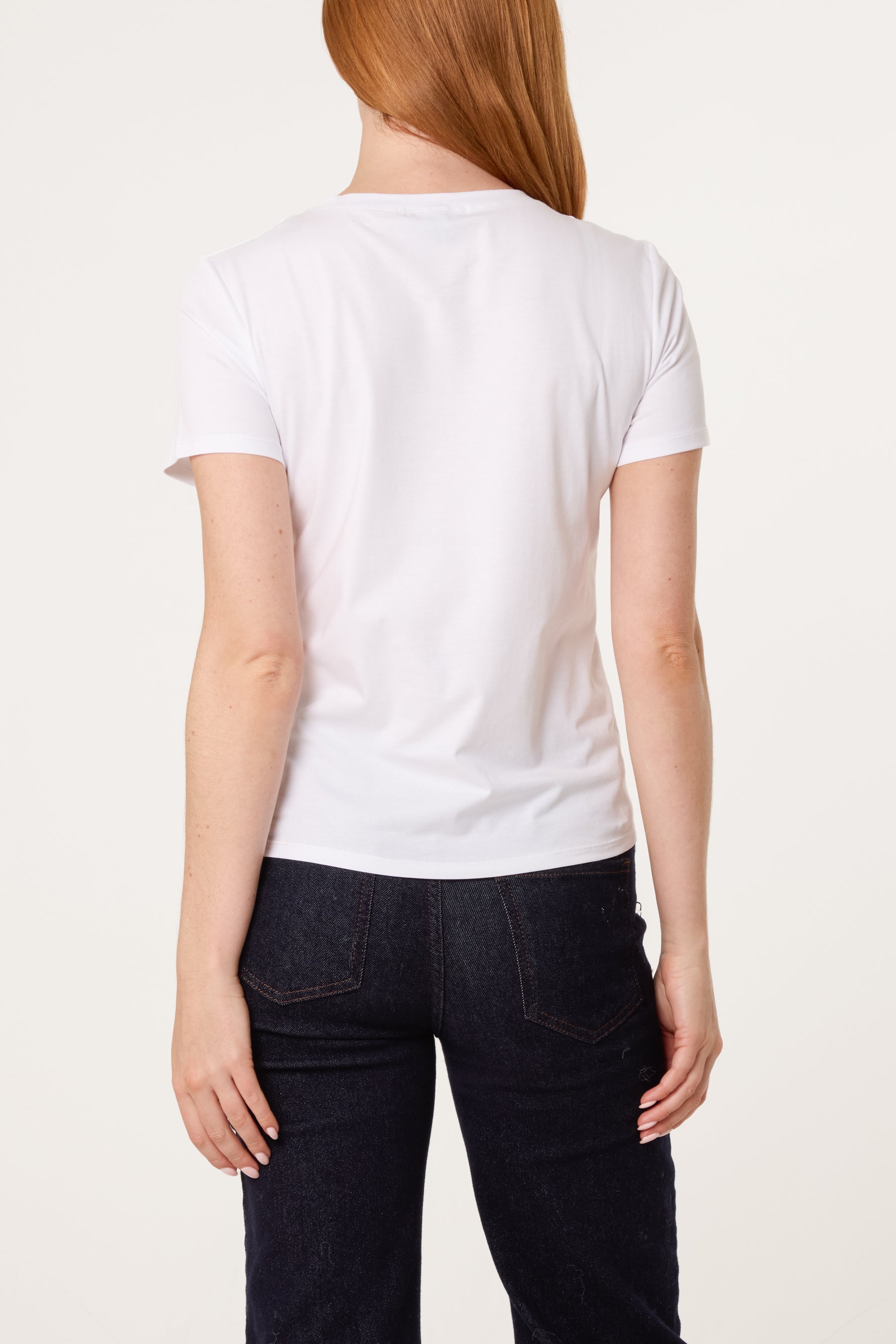 Embellished Strawberry Bow T-Shirt