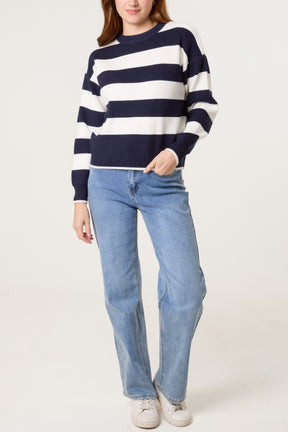 Crew Neck Sailor Stripe Jumper
