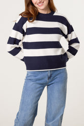 Crew Neck Sailor Stripe Jumper