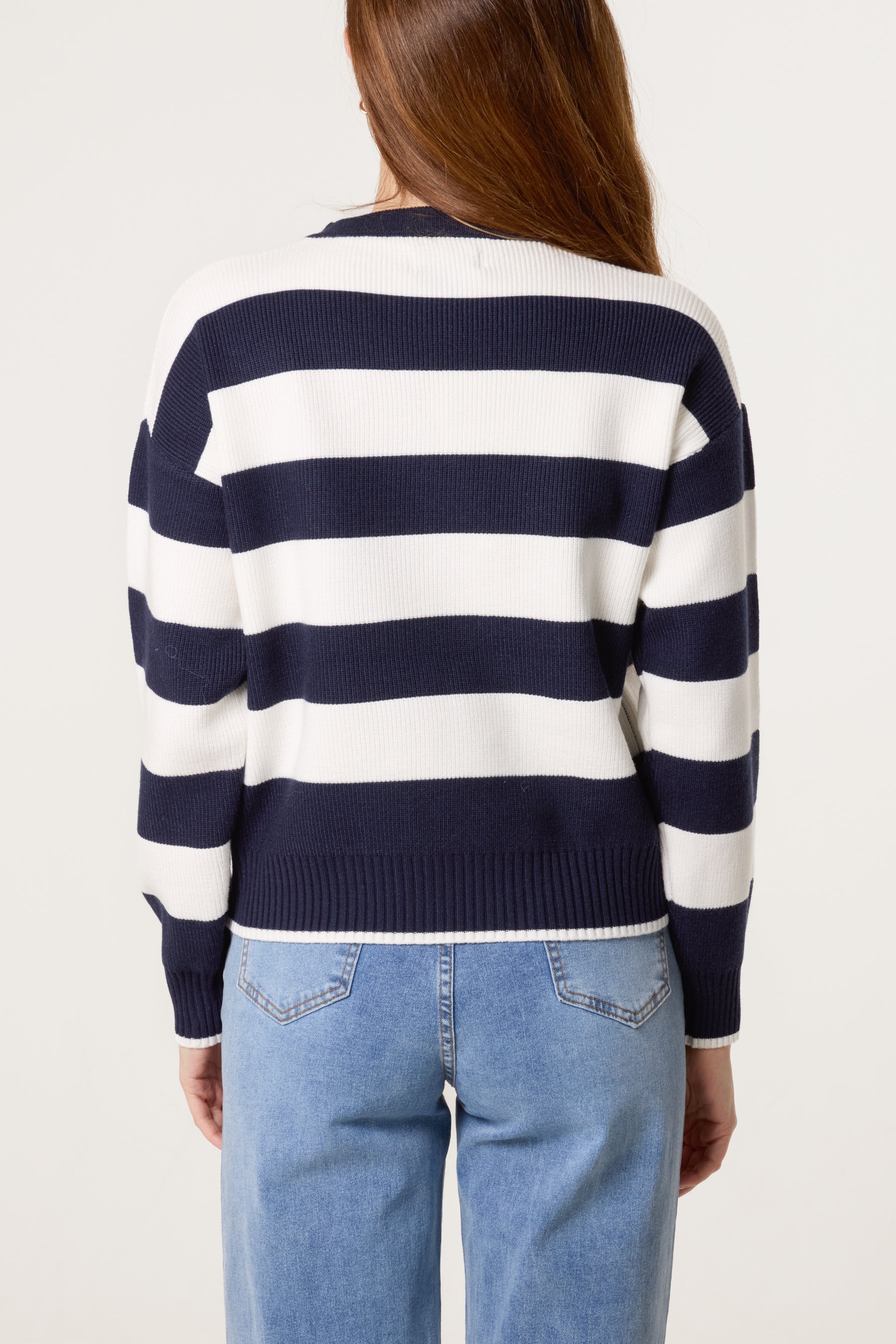 Crew Neck Sailor Stripe Jumper