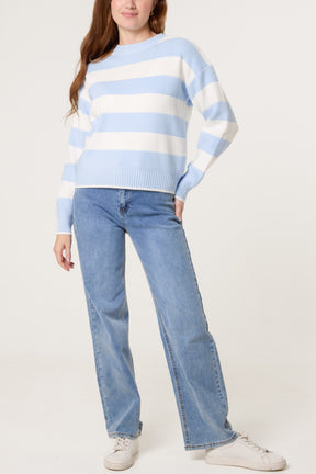 Crew Neck Sailor Stripe Jumper