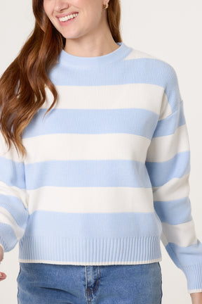 Crew Neck Sailor Stripe Jumper