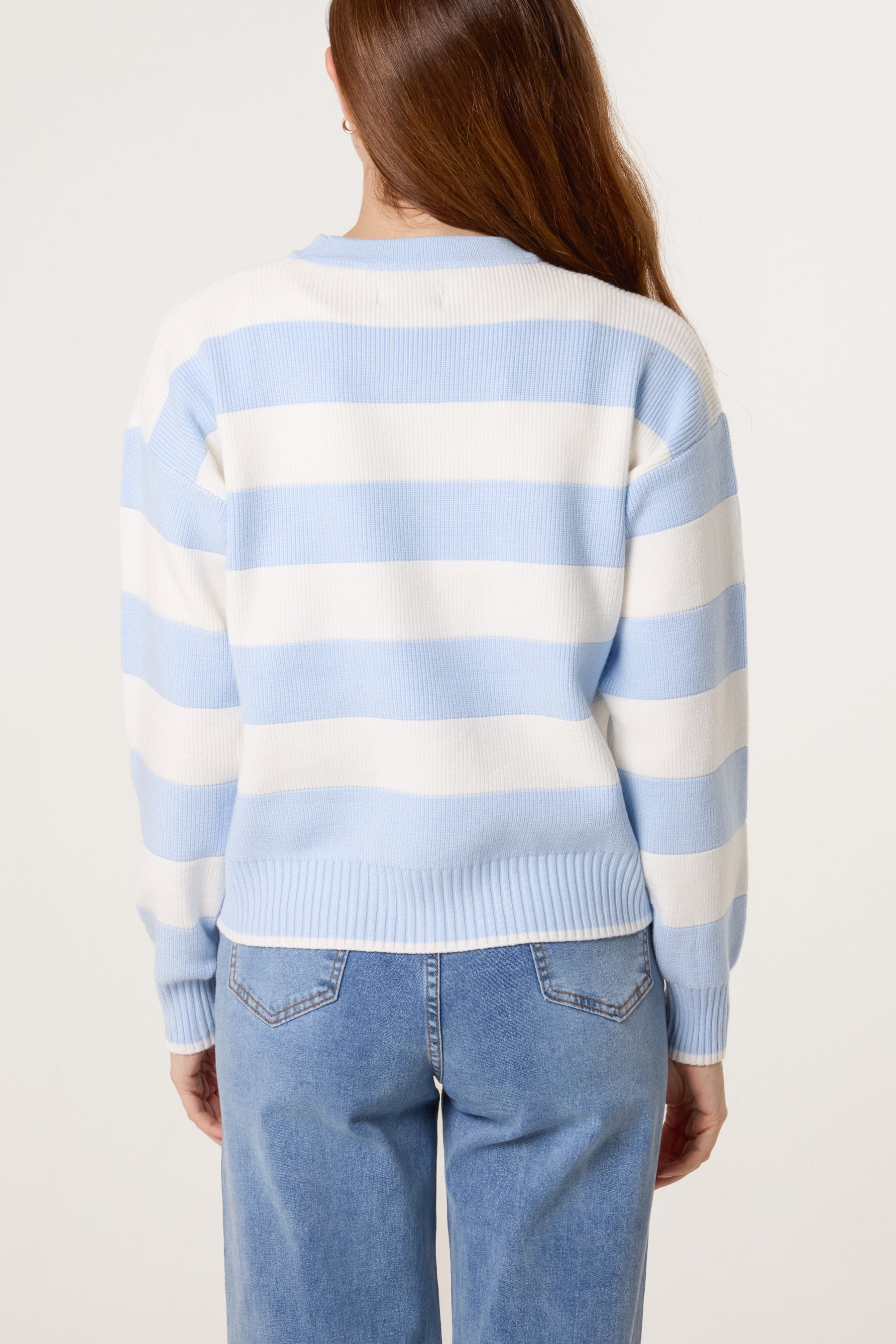 Crew Neck Sailor Stripe Jumper