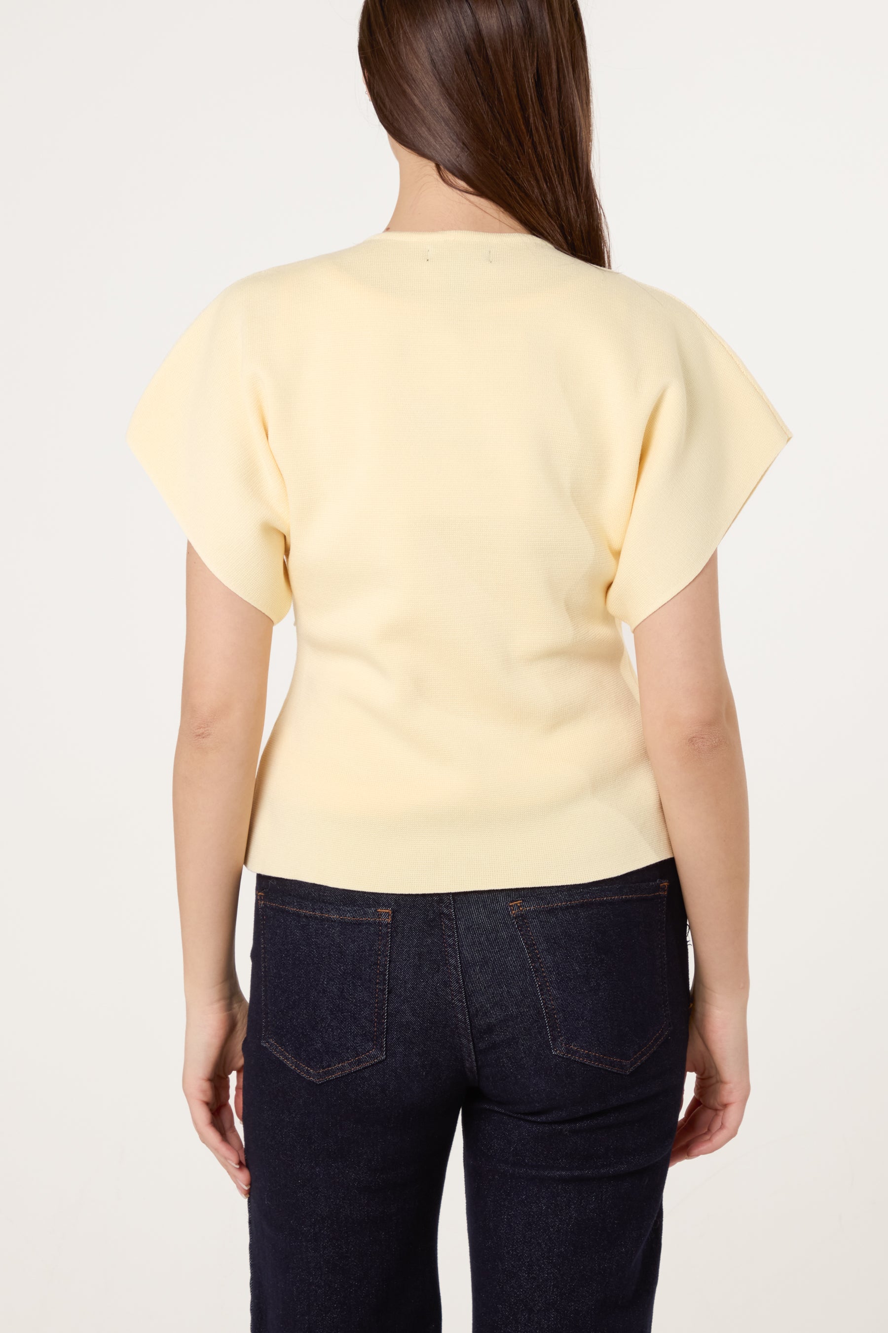 Gold Button Kimono-Style Sleeve Cardigan