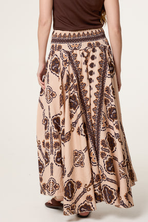 Deep Waistband Flowy Trousers