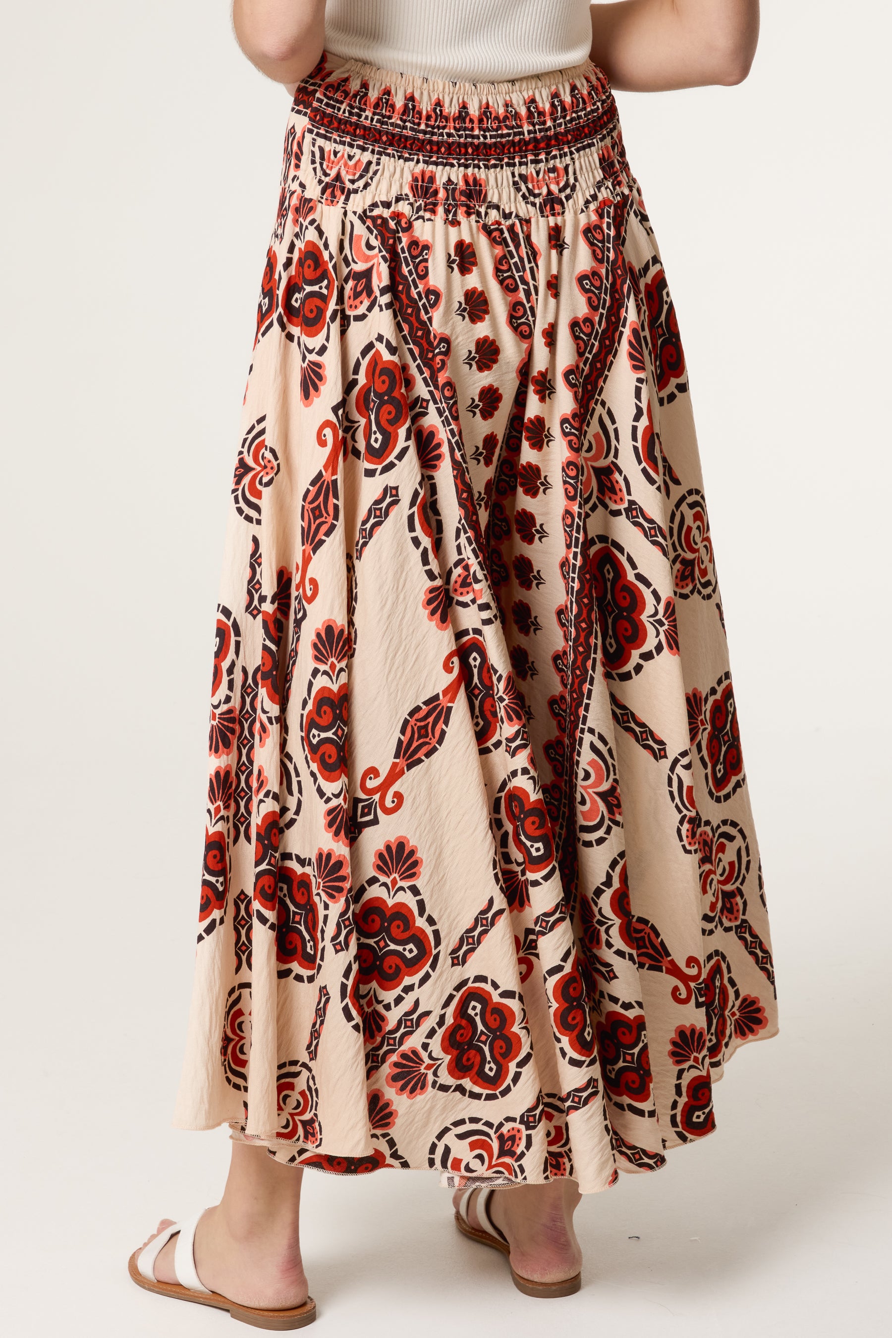 Deep Waistband Flowy Trousers