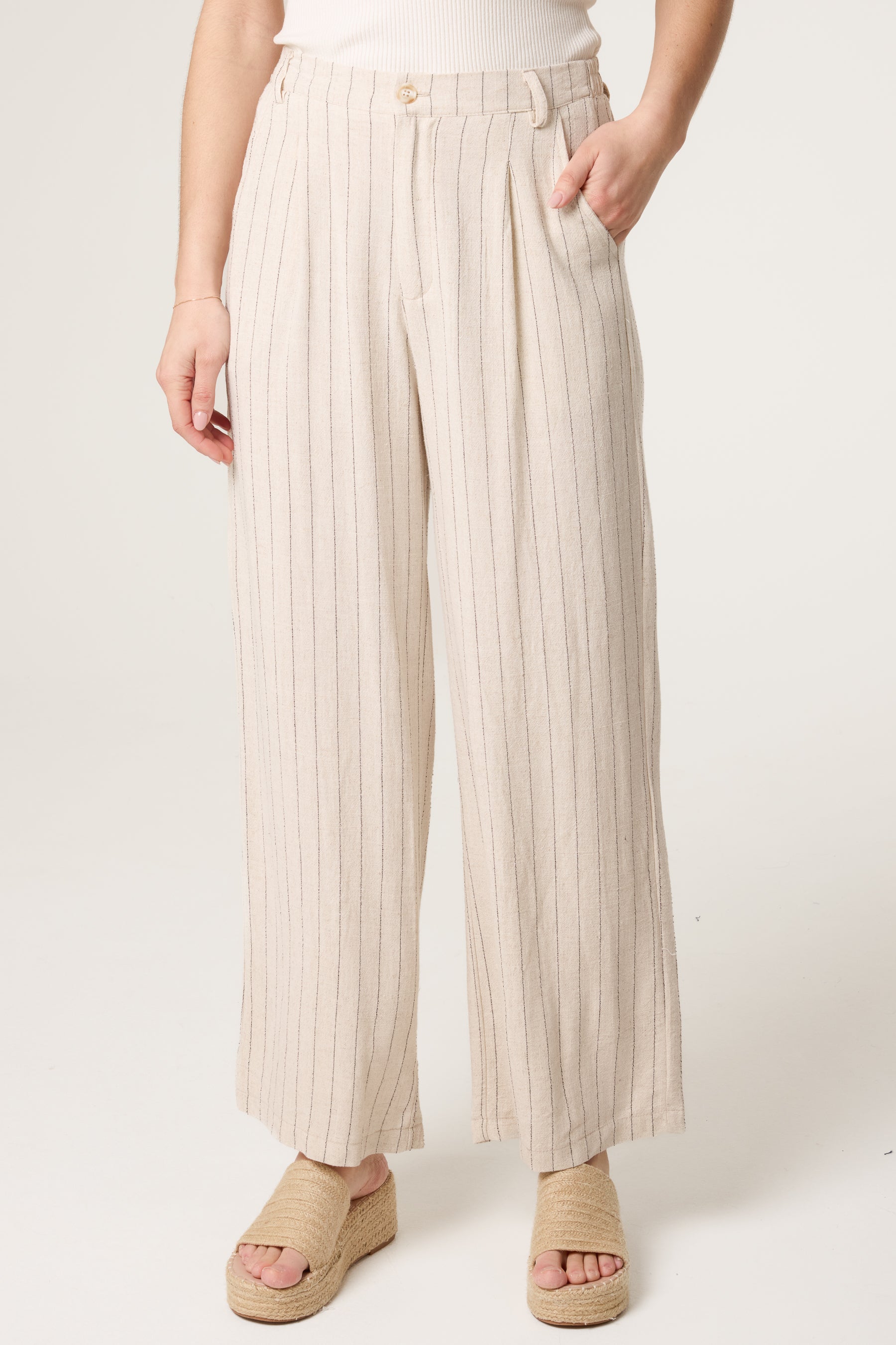 Striped Linen Trousers