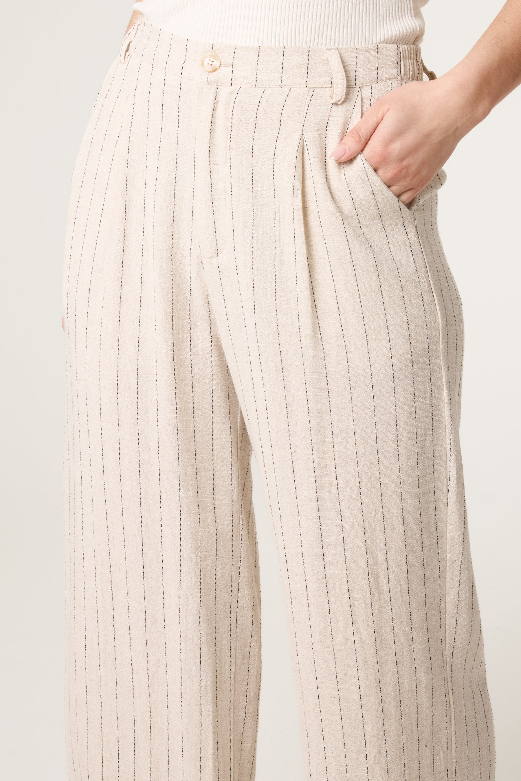 Striped Linen Trousers