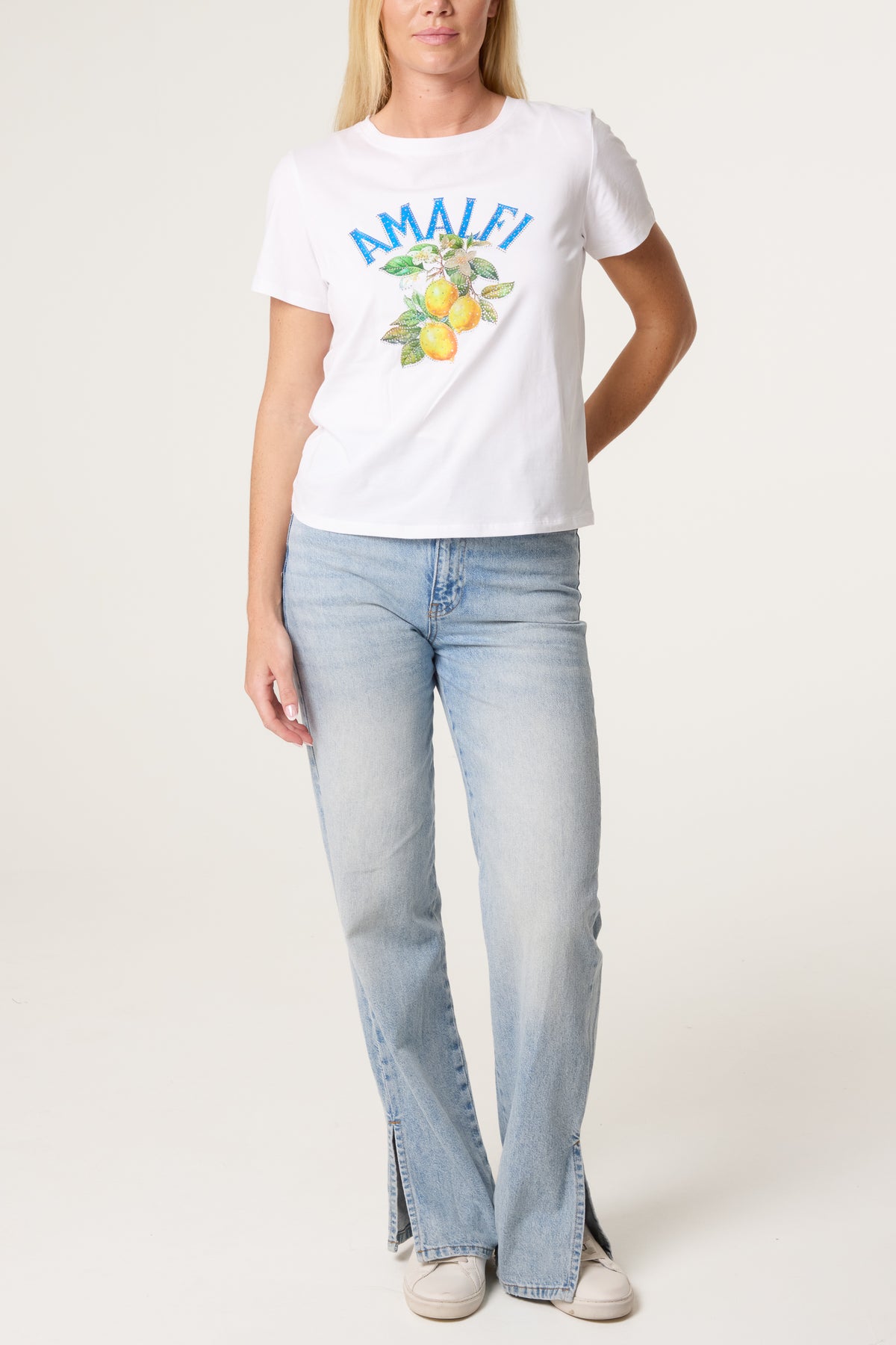 Amalfi Embellished Lemon T-Shirt